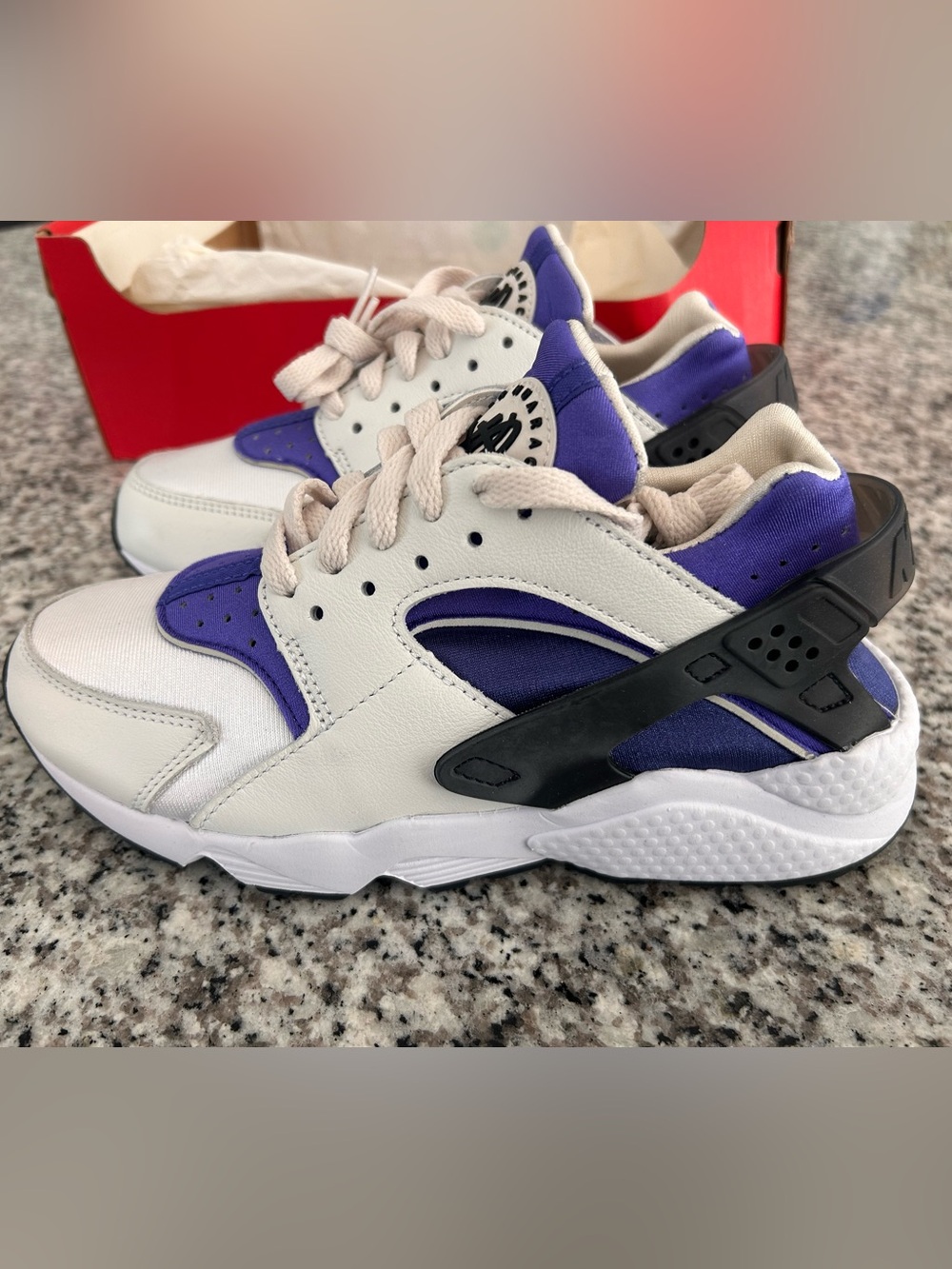 Kids Nike Air Huarache white/black-lapis